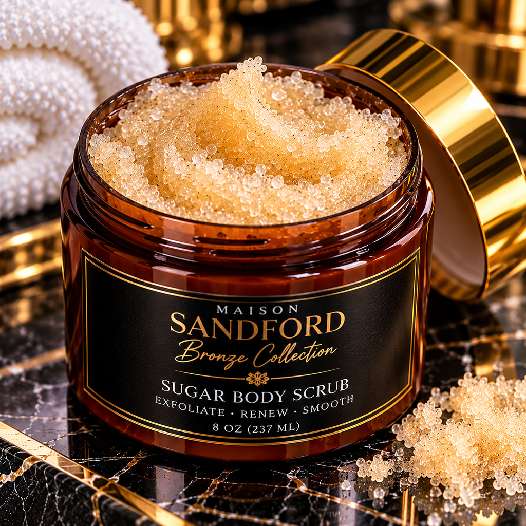Maison Sandford Luxury Whipped Body Butter – 8 oz

Maison Sandford Luxury Sugar Body Scrub – 8 oz
